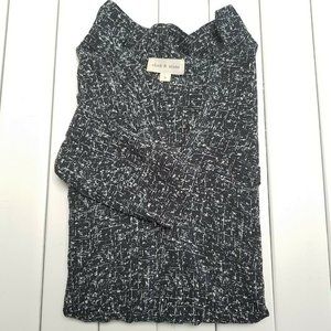 Cloth & Stone (Anthro) Black Patterned Blouse S